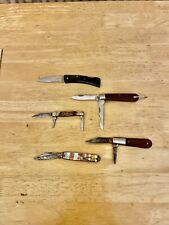 5 Camillus Barlow Proto Schrade and Tom Nix Folding Pocket Knifes Made in USA picture