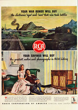 1944 RCA Radio Original World War 2 Vintage Print Ad picture