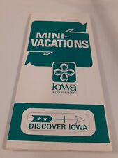 ⭐ Vintage Travel Brochure Ephemera Mini-Vacations Iowa, Discover Iowa picture