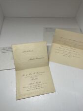 Two Antique Wedding Invitations from 1899 and 1900 Detroit Michigan picture