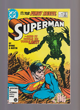 SUPERMAN #1 (1987) 1ST APPEARANCE & Origin of Metallo W/ MAN OF STEEL INSERT picture