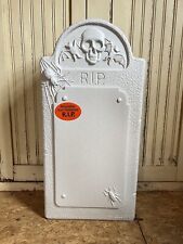Blow Mold Halloween Gravestone Tombstone Featherstone Union Products Lighted picture