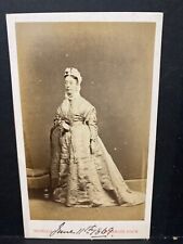 Early antique cdv photo lady woman character face by Trindall of Pembroke Dock picture