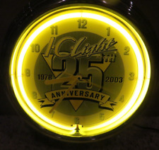 VINTAGE IC LIGHT BEER 25TH ANNIVERSARY NEON CLOCK-SIGN-2003-PITTSBURGH BREWING picture