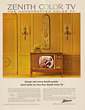 1964 Zenith The Handcrafted Color TV Vintage Print Ad picture