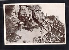 D3048 UK Hastings Lovers Seat Fairlight PU1915 Shoesmith vintage postcard picture