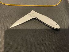 Kershaw 1660 Leek Matte Finish Folder Stainless Handle Leek Knife picture