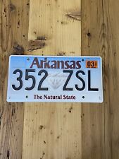Vintage Arkansas - The Natural State -  US Car License Plate 352 ZSL picture