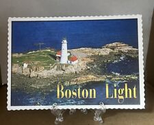 Postcard Boston Lighthouse In Harbor Aerial View - Little Brewster Island picture