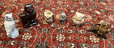 Lot Of Six Ceramic Owls picture