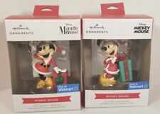 Hallmark Disney Mickey and Minnie Mouse Christmas Tree Ornament Exclusive Pair 2 picture