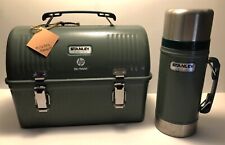 Stanley The Legendary Classic Lunch Box 5.5 qt Hammertone Green with Thermos NEW picture