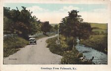 c1920 Dirt Road Rural Car Greetings From Falmouth Kentucky KY  P584 picture