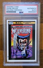 Wolverine 133 PSA Frank Miller AUTO 1990 Marvel Impel DNA Certified Hard Signed picture