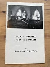 1974 Booklet - Acton Burnell And Its Church, Shropshire picture