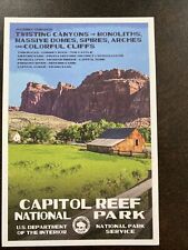 Capitol Reef  National Park Utah  WPA Style Postcard picture