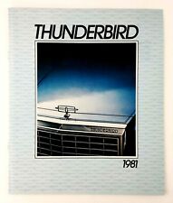 1981 Ford Thunderbird Showroom Sales Booklet Dealership T Bird Catalog Auto Car  picture