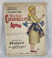 Walt Disney Cinderella Apron Pattern (Uncut), JC Penney’s, Vintage 1950s picture