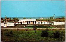 Hotel Motel Roberval Quebec Canada Aerial View and Grounds Postcard picture