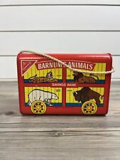 Rare Vintage Nabisco Barnums Animal Cracker Savings Bank 1980 Original Complete picture
