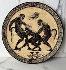 Ancient Attica Ceramic Plate with Satyr antigue Copy Classical Period 450b.c. picture
