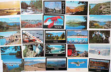 MAINE Lot 50 Postcards Unused Scenic ME View Coast Cards Standard Size Post Card picture