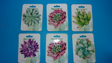 NWT - Evergreen Metal Decorative Magnets - You Choose from Various Succulents picture