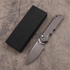 7.5'' New CNC Fast Opening D2 Blade Full TC4 TITANIUM Handle Folding Knife DF168 picture