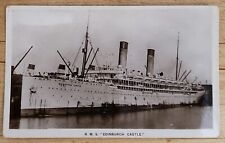 Vintage Postcard Edinburgh Castle Ocean Liner (1910-1945) Gloss Finish  P238 picture