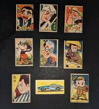 Lot of 9 Menko JCM2 Cards Mickey Mouse Popeye Betty Boop Rare Race Car 1948 picture