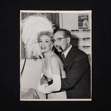 B&W Photo Lilo de la Passardiere With Groucho Marx By Henri Dauman 8