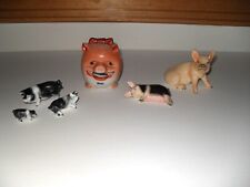 Vintage Goebel Hagen Renaker Miniatures Pig Figurine Bank Lot picture
