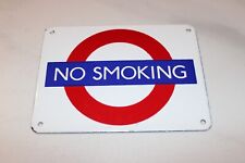 Vintage Garnier London Underground “No Smoking” Enameled Sign picture