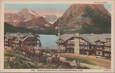 Postcard Many Glacier Hotel Glacier National Park Montana MT  picture