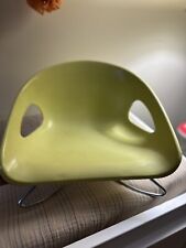 Vtg Mid Century Modern Cosco Kid’s Booster Seat Chair  Yellow  13”x13.5” picture