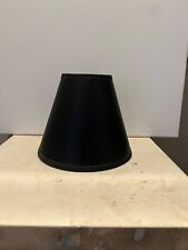 New Parchment Black Exterior With Gold Inside Clip-On Small Lamp Shade picture