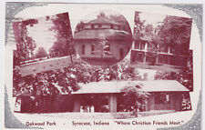INDIANA SYRACUSE OAKWOOD PARK POSTED 1955 TO MISS NETTIE LAMBERT, REMINGTON, IN. picture