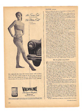 Valvoline Print Ad Motor Oil Advertising Vintage 1940s Claire McCardell Fashion picture