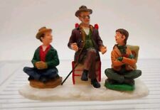 Lemax Village Collection Tall Tales Story Christmas Kids Old Man Vintage picture