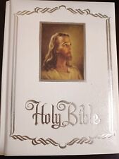 Vintage White Family Bible King James Edition 1978 picture