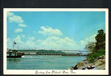 Near SAVANNAH, TN * GREETINGS FROM PICKWICK DAM ~ TVA  * UNPOSTED 1960s CHROME picture