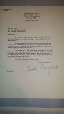 SIGNED TYPED letter from Sen. Mike Mansfield(MT) to Jim Murray LA Times  picture
