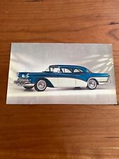 VINTAGE 1957 Buick Dealer's Advertising Postcard Northampton MA picture