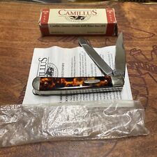RARE/DISCONTINUED CAMILLUS FAUX TORTOISE SHELL 2 BLADE TRAPPER FOLDING KNIFE-USA picture