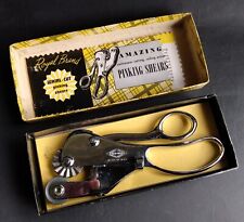 Vtg NOS Royal Brand USA Made Whirl-Cut Continuous Cutting Pinking Shears w/ Box picture