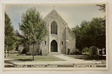 Vintage RPPC Postcard, Christus Lutheran Church, Clintonville, Wisconsin picture