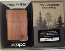 2021 Zippo Woodchuck Cedar UNFIRED & Engraved Lighter in Original Box picture