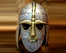 Medieval Sutton Hoo Anglo Saxon Helmet Viking Armor Authentic Museum Replica picture