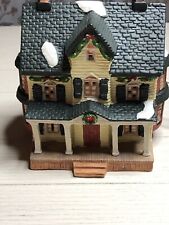 Vintage 1994 Dickens Collectibles Towne Series Light Up Porcelain House W/ Box picture