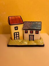 House Salt and Pepper set with tray cottages picture